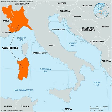 Sardinia Map History And Facts Britannica