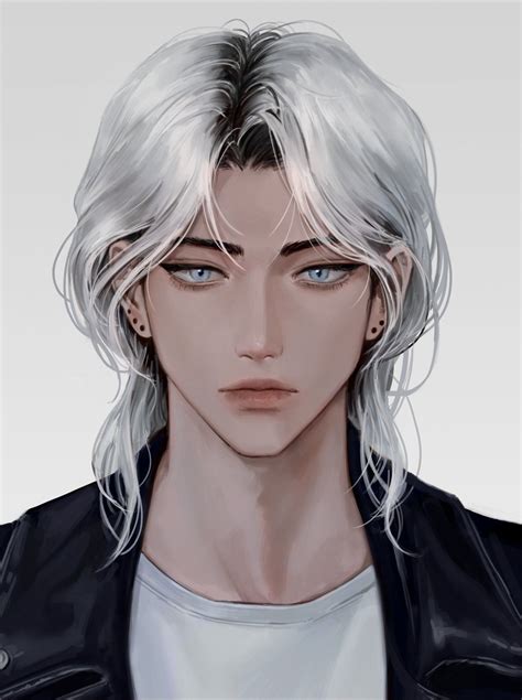 White Hair Anime Guy Anime Babe Long Hair Anime Hair Silver White Hair Long White Hair