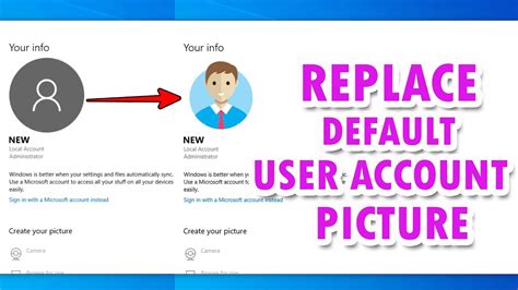 Replace Windows 10 Default User Account Picture Windows 10 Tips
