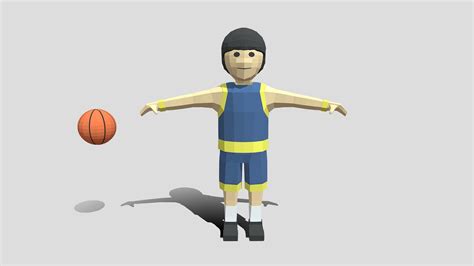 Low Poly Cartoon Basketball Player Buy Royalty Free 3d Model By Chroma3d Vendol21 95f5357