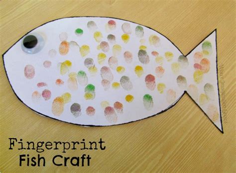Fingerprint Fish Craft For Kids Where Imagination Grows