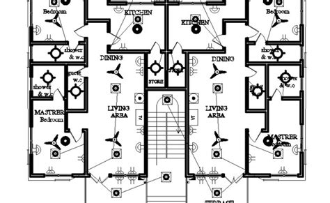 Column Layout Of 18x15m Floor Plan Of Residential Building Is Given In