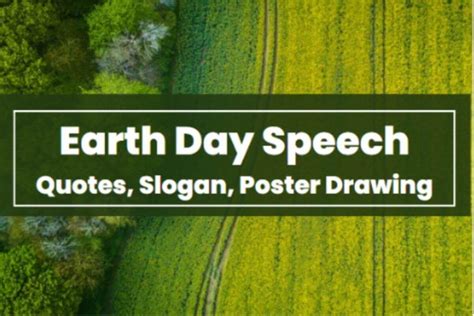 Earth Day Speech Quotes Slogan Poster Drawing Cgimilanin Slbc