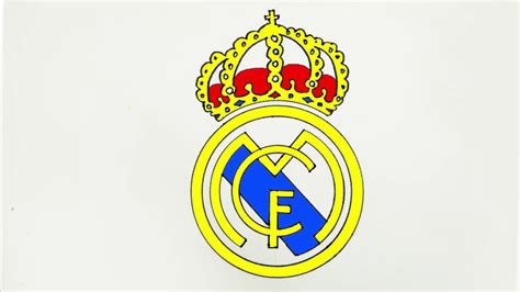 Multiple changes have led to the fact that the original logo has nothing to do with the modern meaning and history. Real Madrid Logo Drawing at PaintingValley.com | Explore ...
