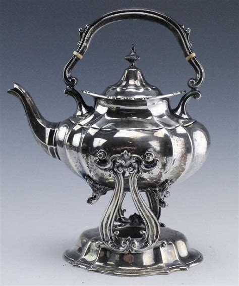Reed And Barton Hampton Court Silver Tilting Teapot