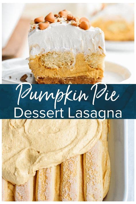 This lady finger dessert is one of my go to recipes when i have guests. Pumpkin Pie Dessert Lasagna is a fun twist on a ...