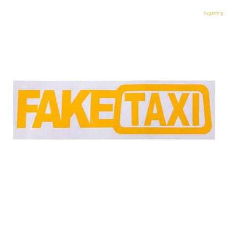 but fake taxi reflective funny car sticker car window vehicle body auto accessories shopee polska