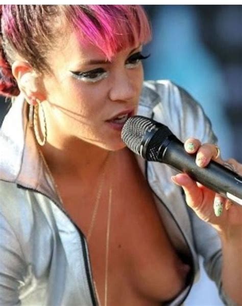 See And Save As Lily Allen Great Nipple Slip Collection Porn Pict