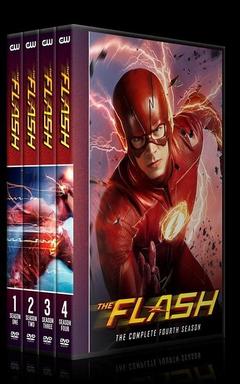 the flash seasons 1 4 custom dvd cover set english [2014 ] covertr