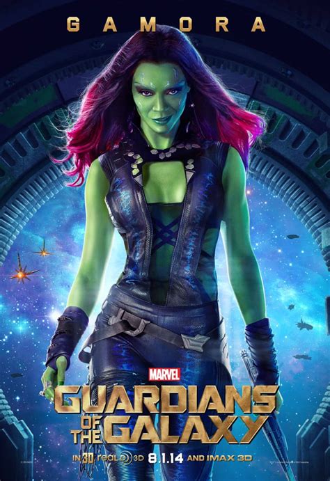 Zoe Saldana As Gamora Guardians Of The Galaxy Posters POPSUGAR Entertainment Photo