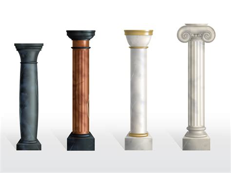 Columns In The Interior Ideas Materials Selection Of Forms And