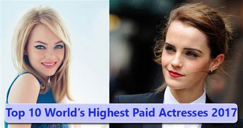 Top 10 Worlds Highest Paid Actresses 2017 Tenbuzzfeed