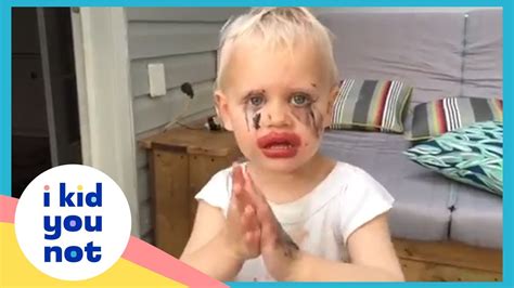 Hilarious Kid Makeup Fail Compilation I Kid You Not Youtube
