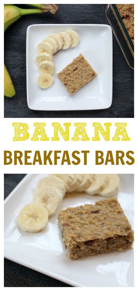 Banana Breakfast Bars Make A Quick And Easy Breakfast Or Afternoon