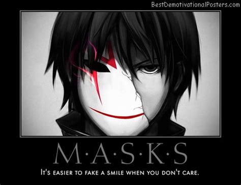 With tenor, maker of gif keyboard, add popular sad anime boy animated gifs to your conversations. Anime Masks - Demotivational Poster
