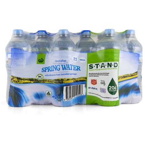 Woolworths Spring Water Pack 24x600ml Big W