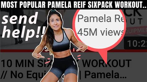 i tried pamela reif s six pack workout send help youtube