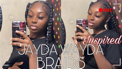 Jayda Wayda Inspired Braids 5 Knotless Braids Youtube