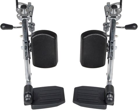 Padded lumbar support and head section. Drive Swing-Away Elevating Legrests | LK3JELR