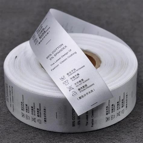 30mm200m Blank Garment Polyester Woven Printing Washing Ribbon Satin