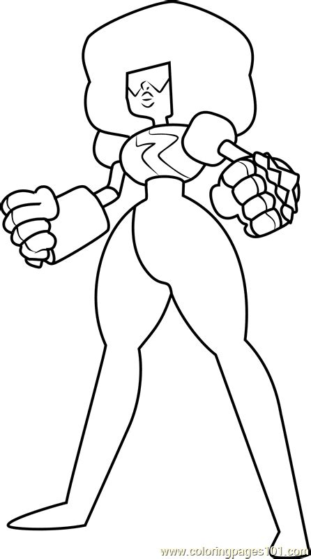 Garnet From Steven Universe Coloring Pages Steven Universe Coloring