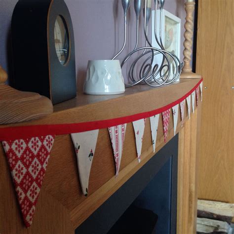 Homemade Bunting With Fabric From Kids Rugs