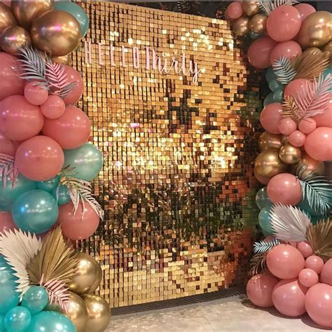 Wow This Gold Shimmer Wall Is Stunning 🌟🌟🌟 By Balloonilicious