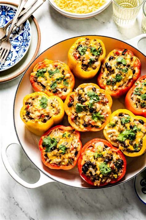 Mexican Stuffed Bell Peppers Recipe Foolproof Living
