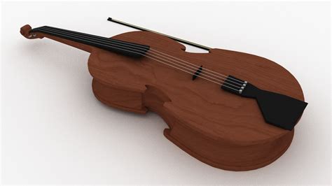 cartoon violin 3d model turbosquid 1713896