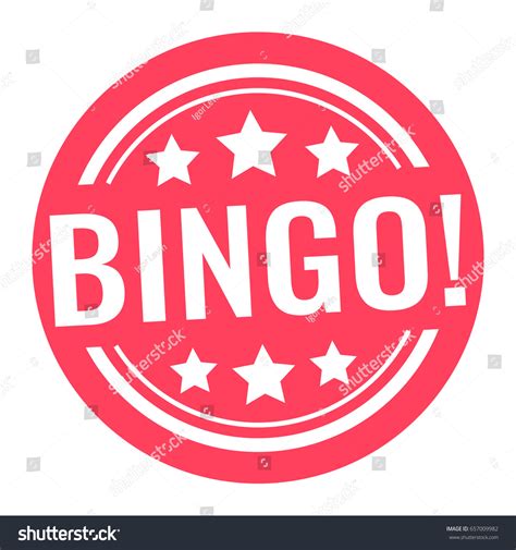 Bingo Vector Badge Stamp Mark Icon เวกเตอร์สต็อก ปลอดค่าลิขสิทธิ์