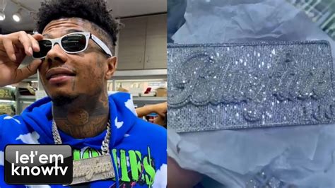 Blueface Dropped The Bag On This Crazy Diamond Chain From Rafaela