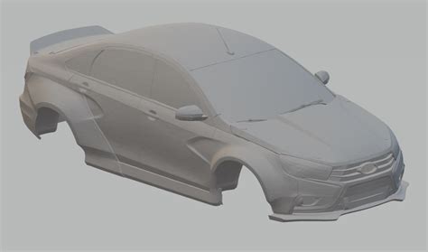Archivo 3d Carrera Del Lada Vesta 2017 🚗・modelo De Impresión 3d Para