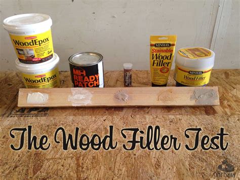 The Wood Filler And Epoxy Test Year 1 The Craftsman Blog