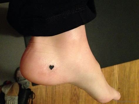 54 Adorable Heart Tattoo On Ankle