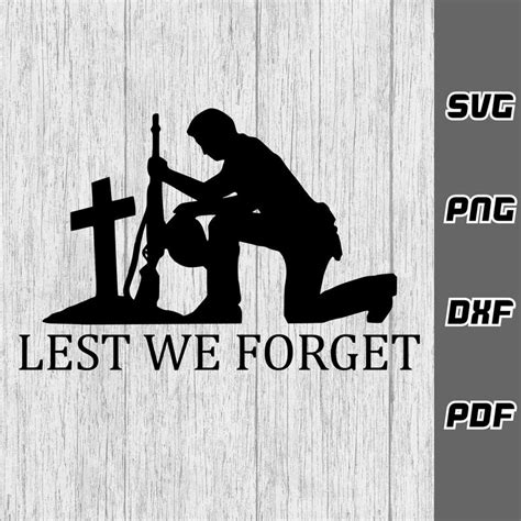 Lest We Forget Svg Anzac Day Svg Remembrance Svg Png Etsy Uk
