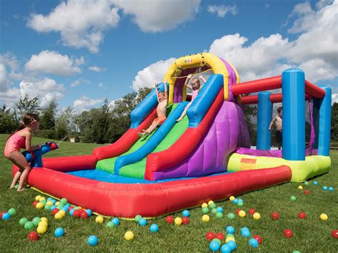 Buy Bebop Total Wipeout Bouncy Castle And Inflatable Water Slide Combo