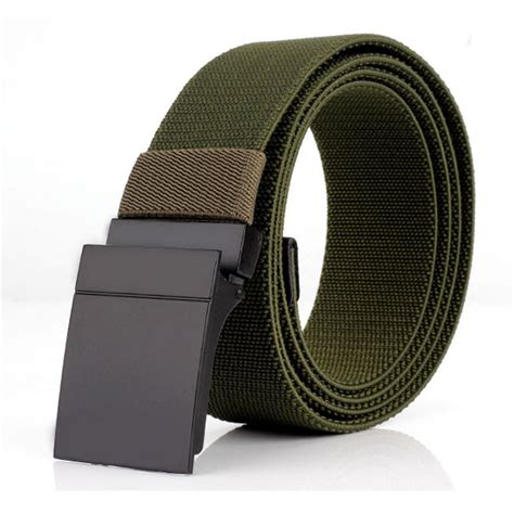 The gucci belt is measured from point a to point b. New Canvas Tactical Belts For Men Solid Color Elastic ...