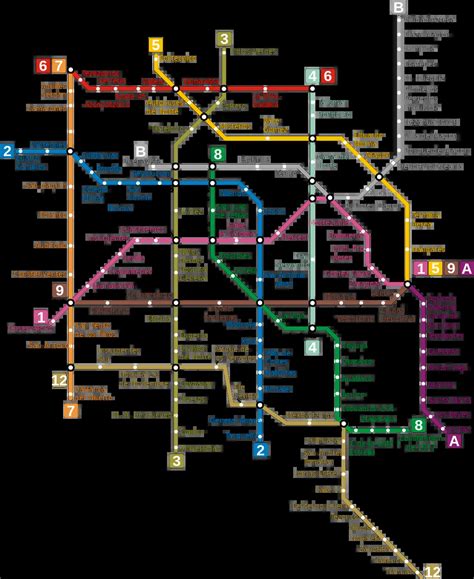 Mapa Del Metro De La Ciudad De México Cdmx