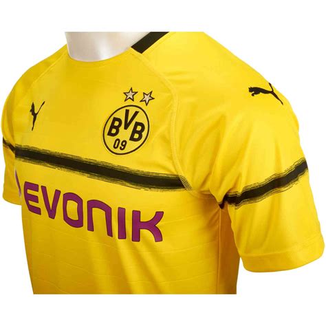 Bvb jersey home europe 2019/20material: 2018/19 PUMA Borussia Dortmund Cup Jersey - SoccerPro