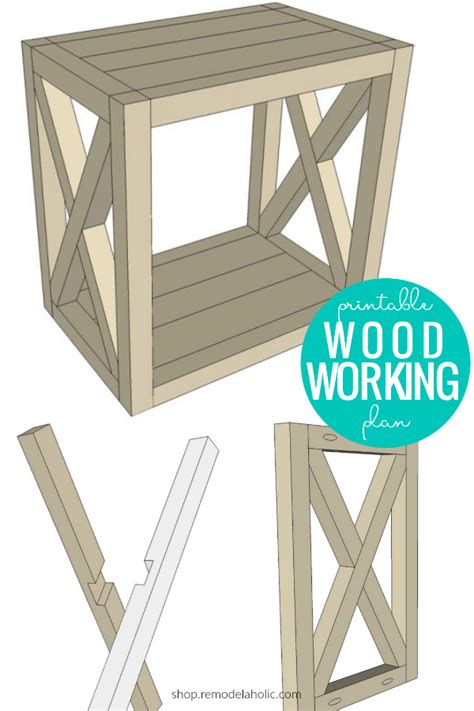 Diy Farmhouse End Table Woodworking Plan Remodelaholic