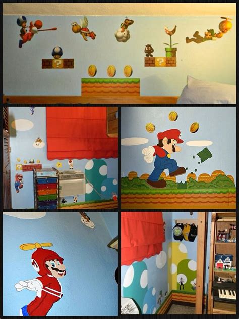 Twins Bedroom Theme Super Mario Bros Used A Few Decals But Mostly