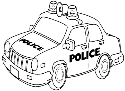 Polizeiauto mit blaulicht ausmalbild 01 ausmalen. ausmalbilder autos zum ausdrucken 07 | Malvorlagen für ...