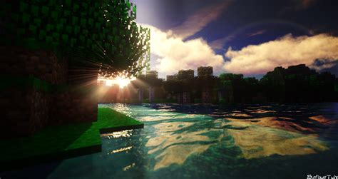 Minecraft Afternoon Lake By Sunflowertwix On Deviantart