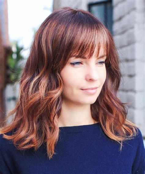 28 Thick Medium Length Hairstyles With Bangs Hairstyle Catalog
