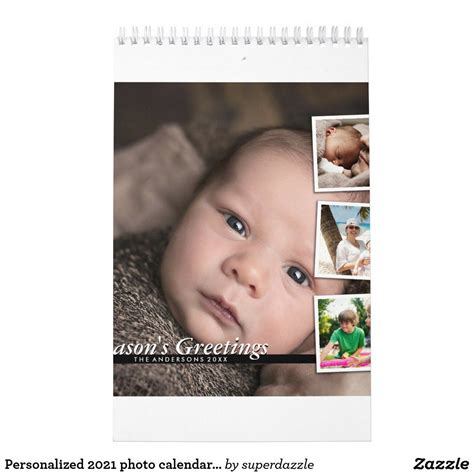 Personalized 2021 Photo Calendar Custom Holiday In 2021