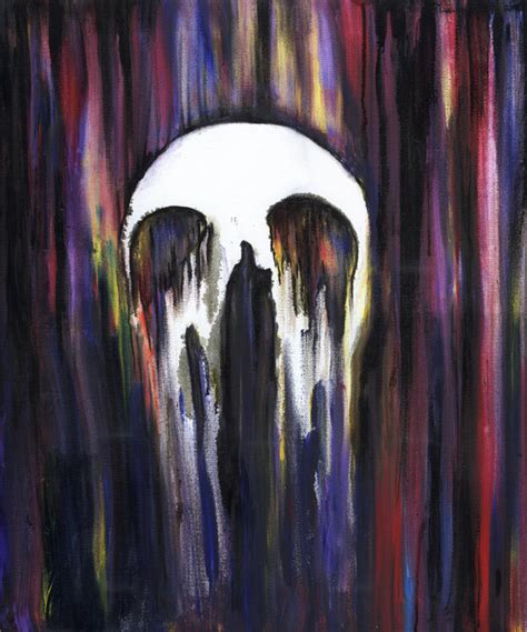 Rainbow Skull Oil Painting By Vasilli Salov