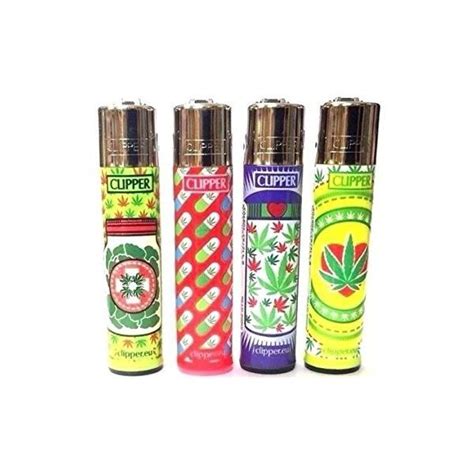 4 X Herb Leaf Clipper Lighters Clipper Lighter Gas Lighter By 6