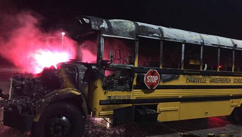 Evsc School Bus Damaged In Fire