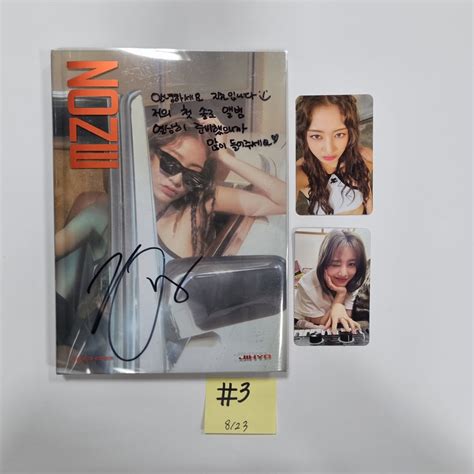 Jihyo Of Twice 1st Mini Zone Hand Autographed Signed Promo Albu Hallyusuperstore