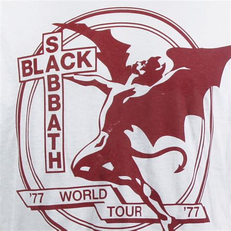 Black Sabbath T Shirt World Tour 77 Merch2rock Alternative Clothing